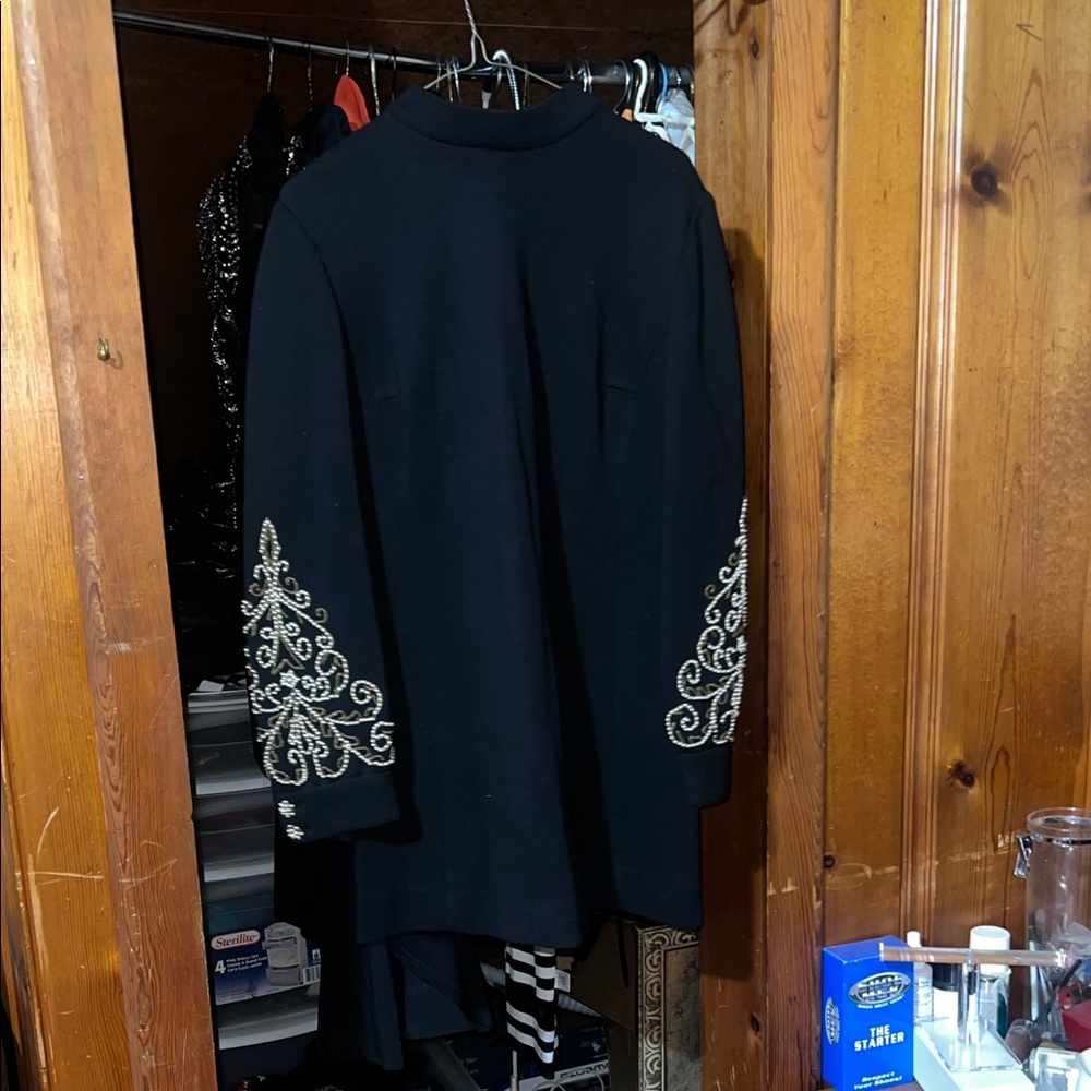 Vintage Winklemans Black Embellished Women's Dress